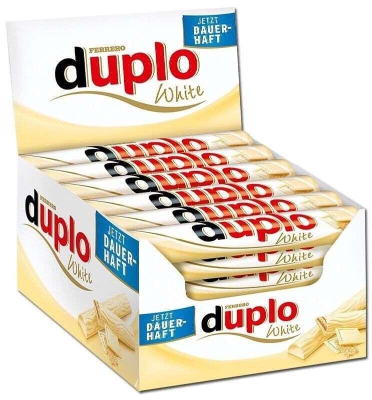 Ferrero Duplo White-Riegel-weiße Schokolade Kassendispay 40 Riegel