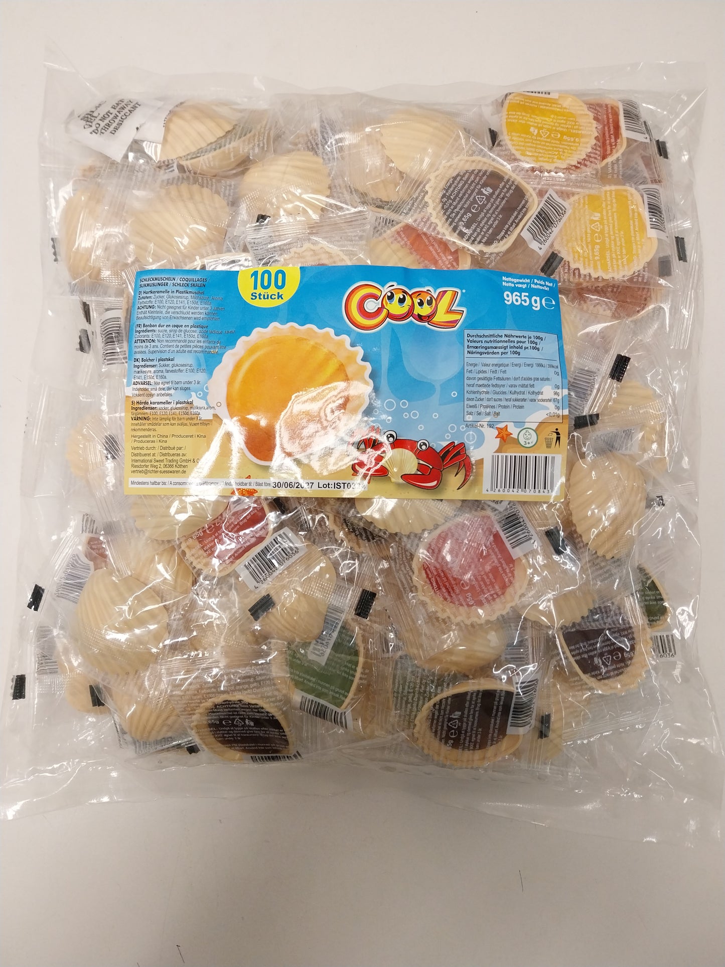 Süsse Schleck-Muscheln - Beutel 100 Stück