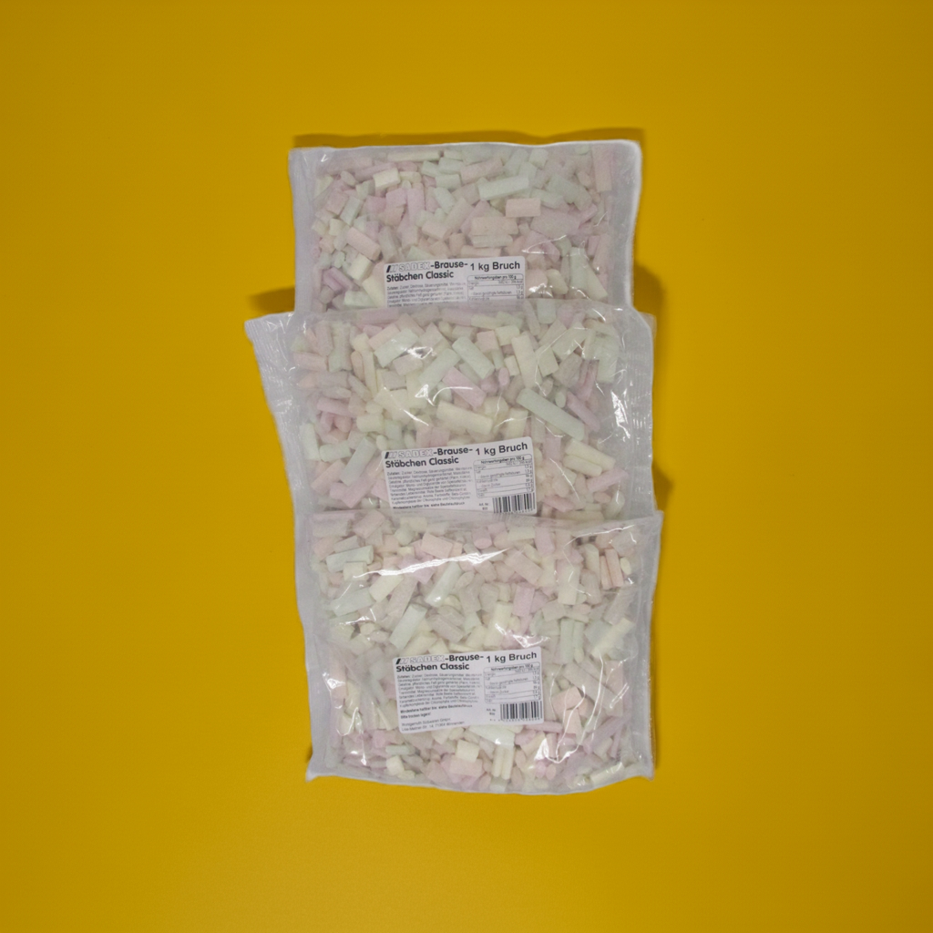 Sadex Brausestäbchen Classic - 3 kg Bruch – lecker