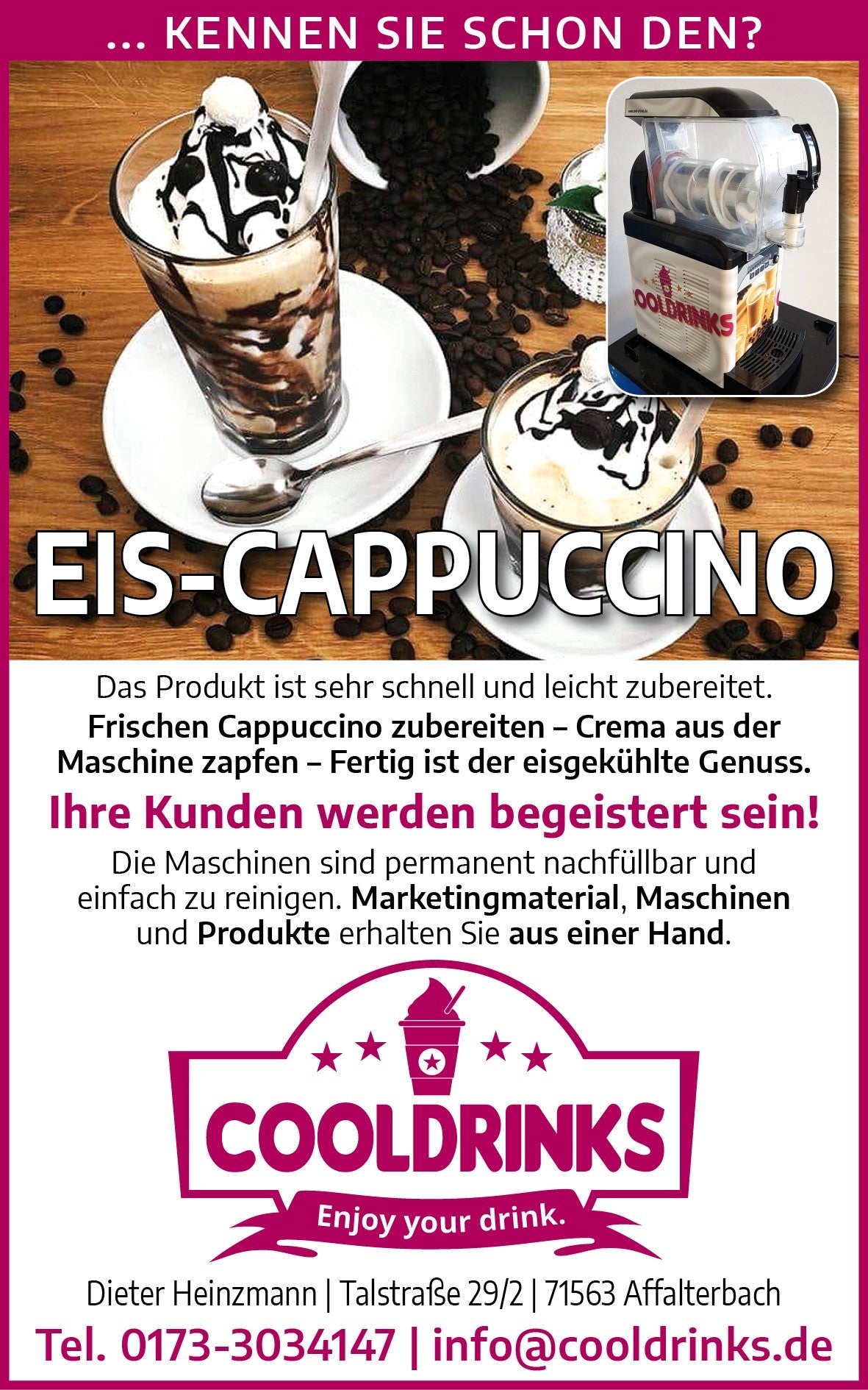 Frozen Schokolade Cream Pulver - 800g Beutel