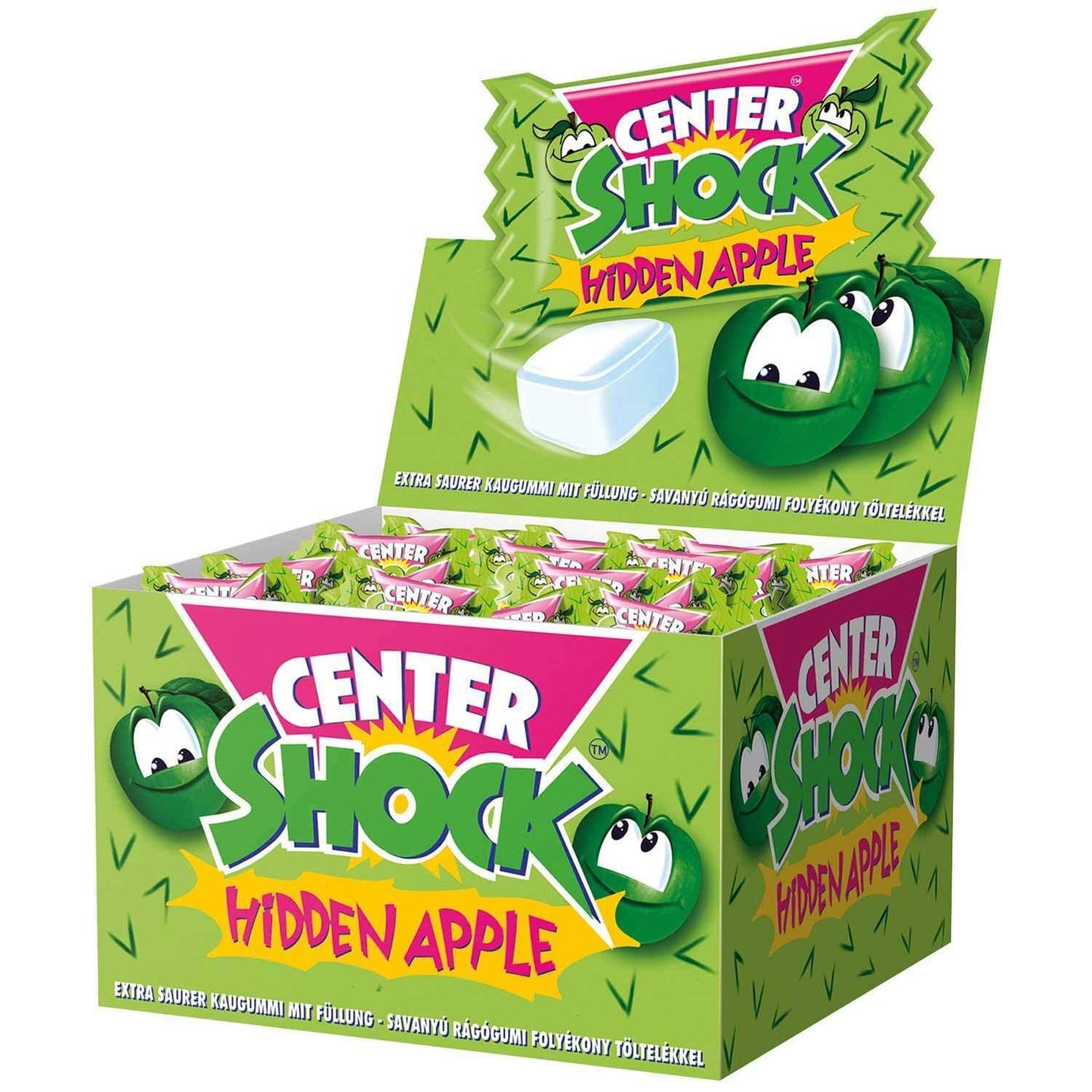 Center Shock Hidden Apple - Extra sauer - Kaugummi - 100 Stück