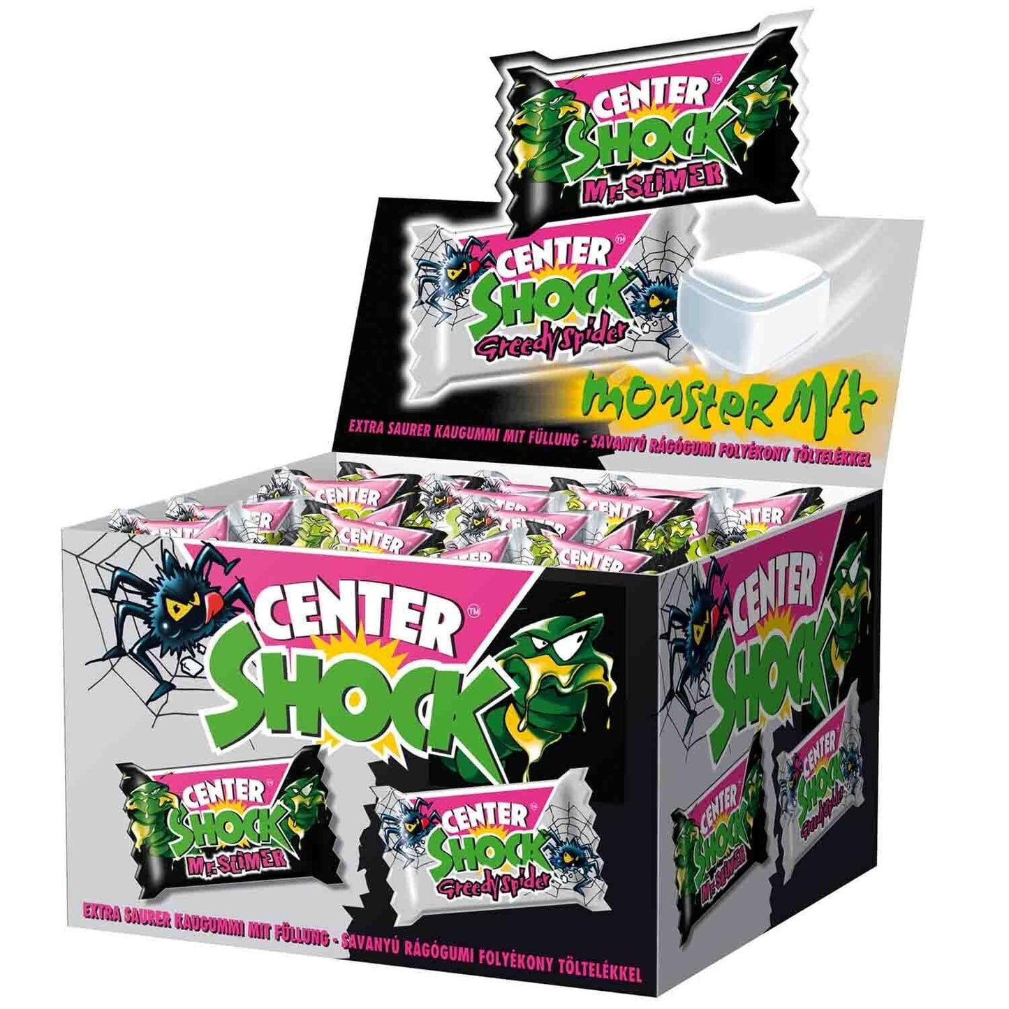 Center Shock Monster Mix - Extra sauer - Kaugummi - 100 Stück