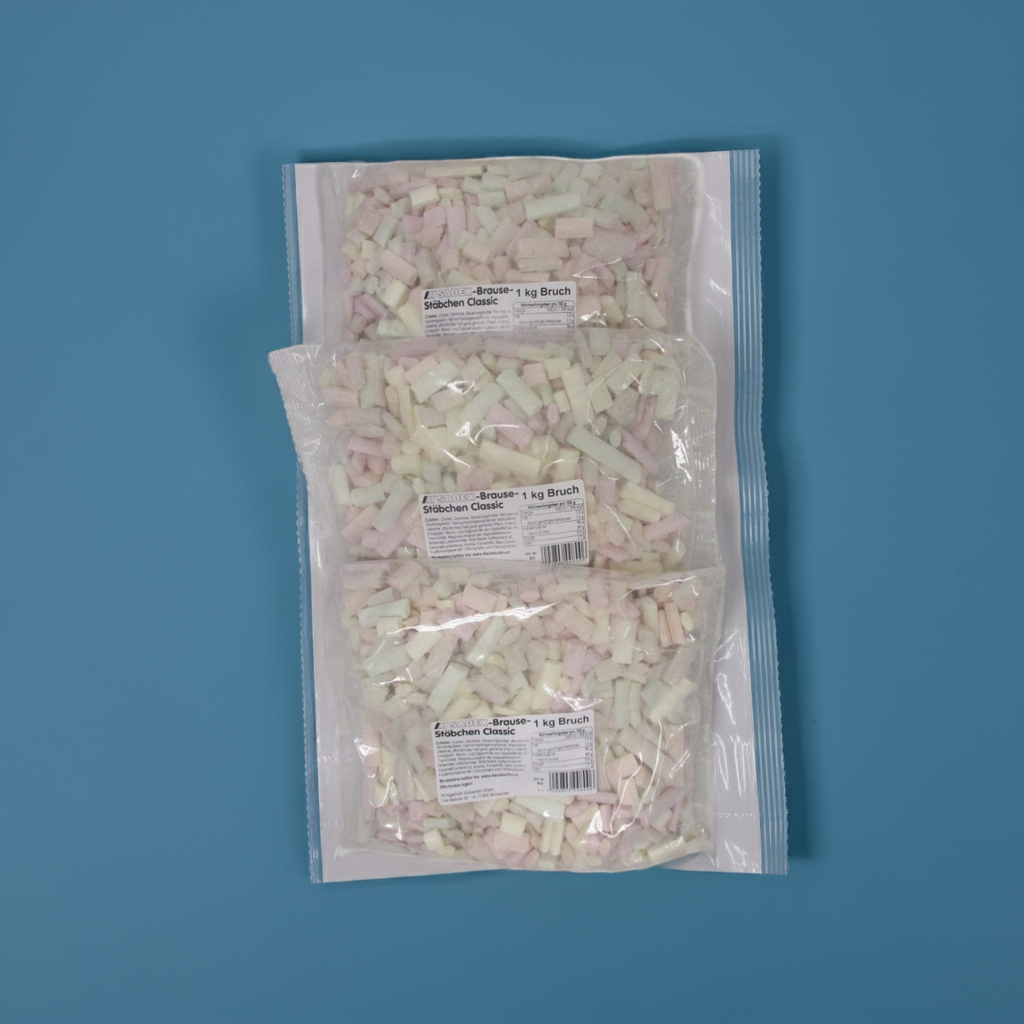 Sadex Brausestäbchen Classic Sparpaket - 3 kg Bruch – lecker