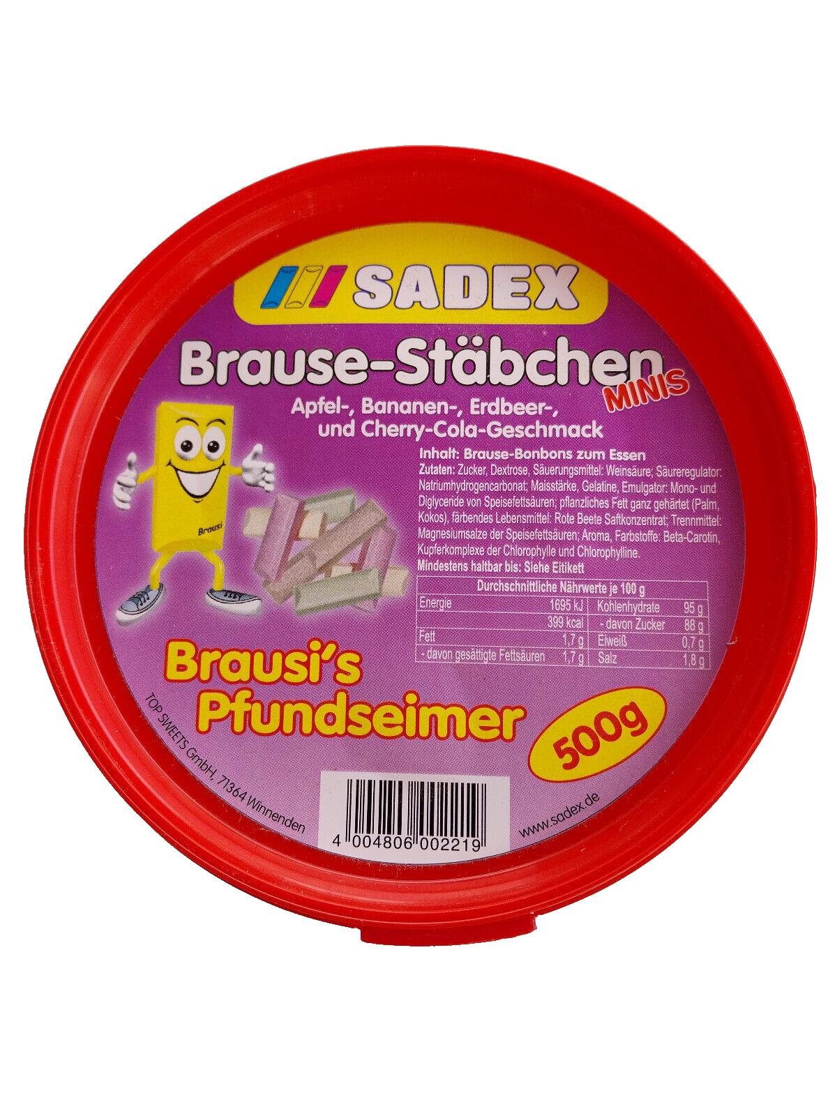 Sadex Brausestäbchen Minis - 500g - Brausi`s Pfundseimer