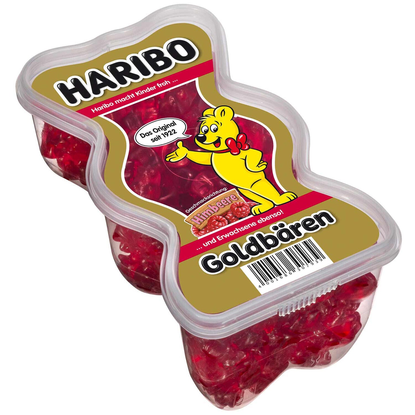 Haribo Goldbären-Himbeere-Limited Edition - Fruchtgummi - Dose 450g