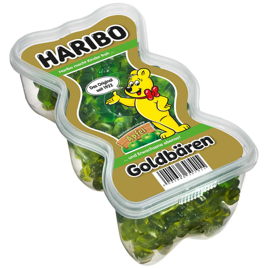 Haribo Goldbären - Apfel - Limited Edition- Fruchtgummi - Dose 450g