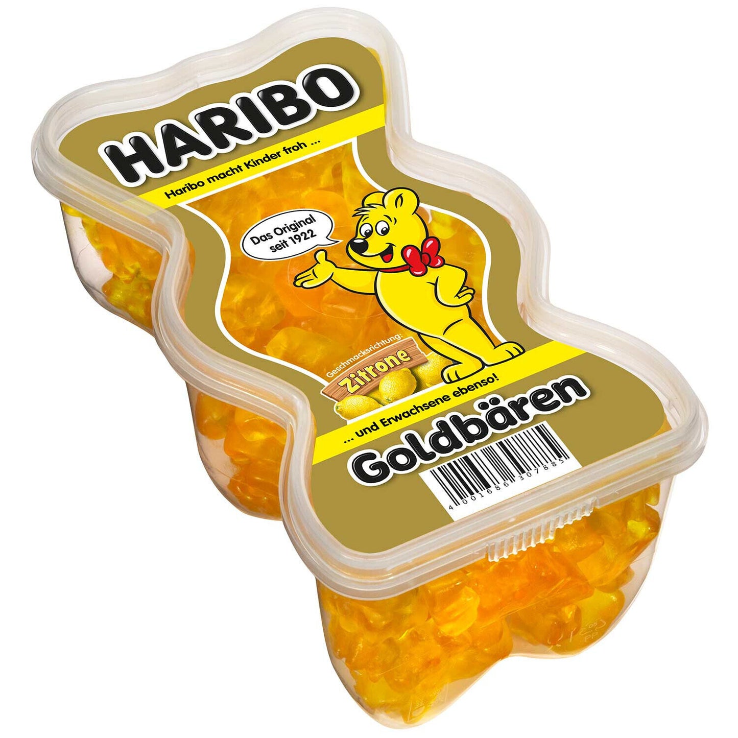 Haribo Goldbären-Zitrone-Limited Edition-Fruchtgummi - Dose 450g