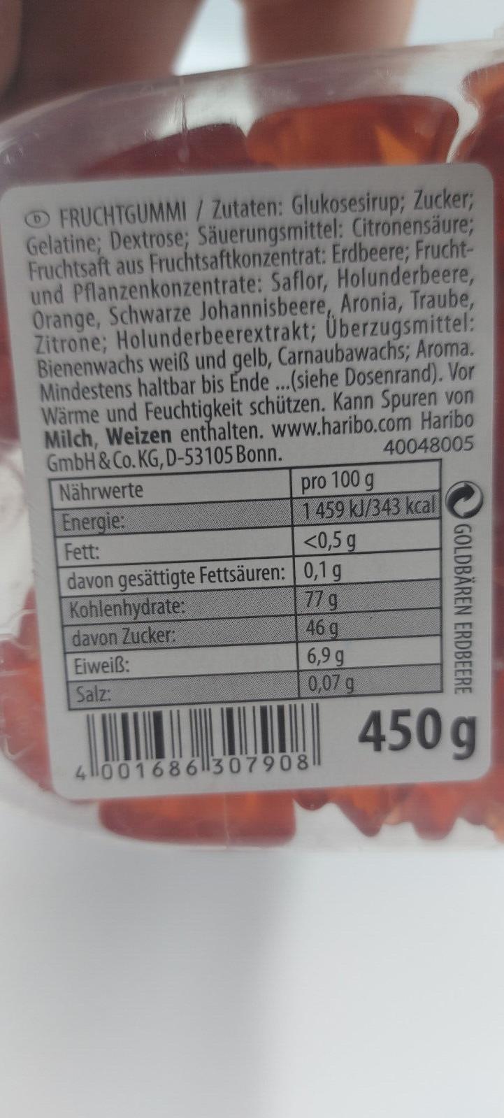 Haribo Goldbären-Zitrone-Limited Edition-Fruchtgummi - Dose 450g