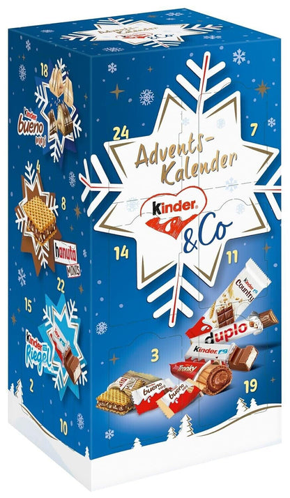 Ferrero Kinder & Co Adventskalender, Schokolade, Riegel 295g