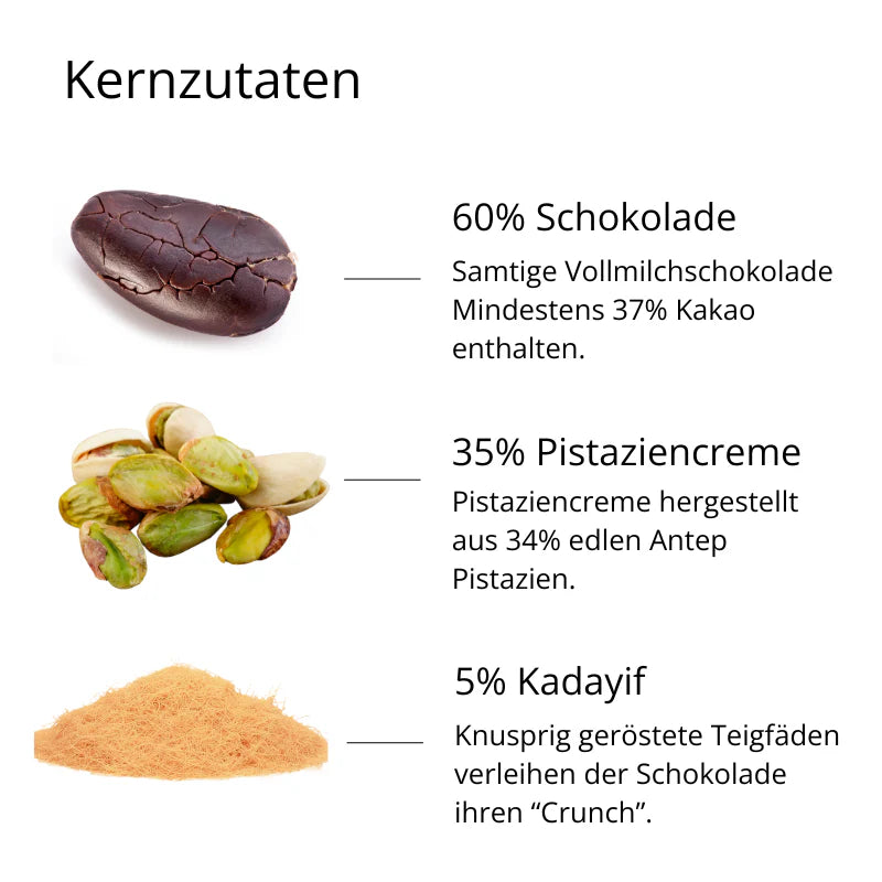 Madame Chéri „Dubai Style“ Schokolade Pistazie 100g