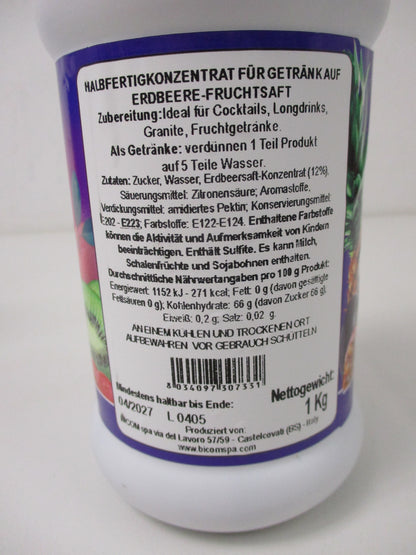 Frutta & Gusta Erdbeere Strawberry  - 1 Liter