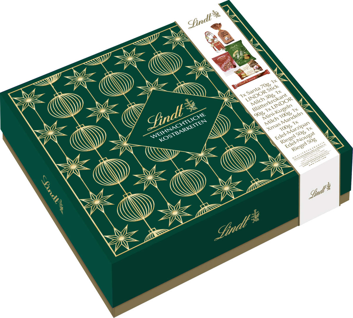 Lindt Weihnachtliche Kostbarkeiten 498g Box