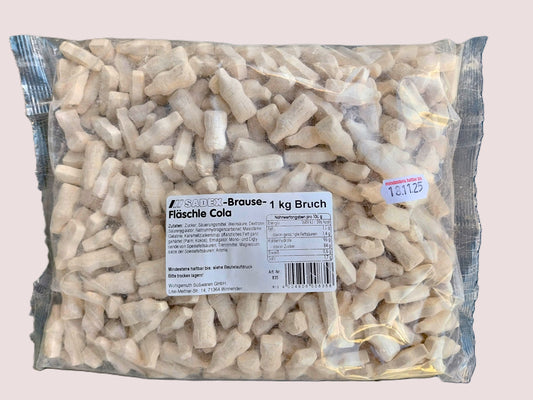 Sadex Brause- Fläschchen Cola - 1 kg Bruch – lecker