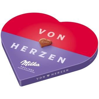 Milka 'Von Herzen' Pralinés Haselnusscrème 165g