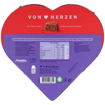 Milka 'Von Herzen' Pralinés Haselnusscrème 165g