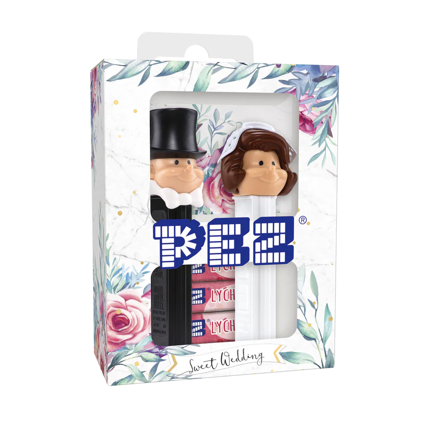 PEZ Brautpaar  Braut braun und Bräutigam