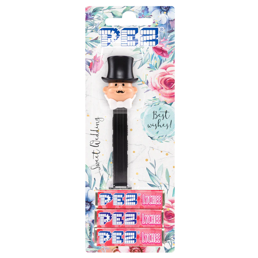 PEZ Spender Bräutigam mit Schnurrbart