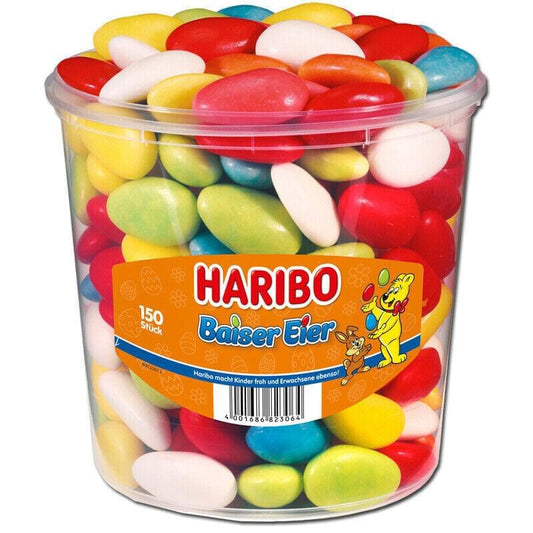 Haribo Baiser-Eier - Schaumzucker - Dragee, Ostern 150 Stück Dose