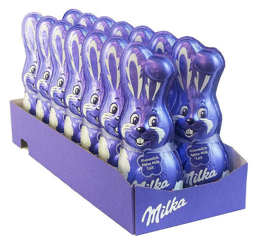 Milka Schmunzelhase Alpenmilch Osterhase 14 x 90g