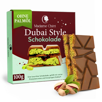 Madame Chéri „Dubai Style“ Schokolade Pistazie 100g