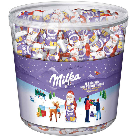 Milka Mini Weihnachtsmänner 1,54kg. Einzeln verpackt ca. 175 Stück