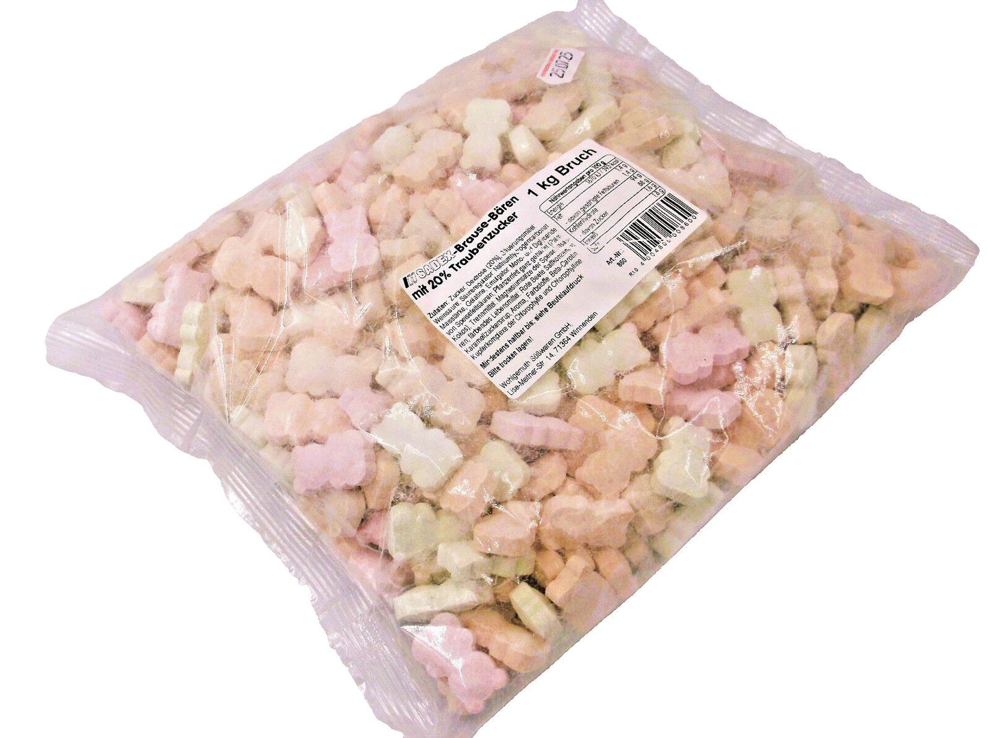 Sadex Brause-Bären, Traubenzucker - 1 kg – Bruch - lecker