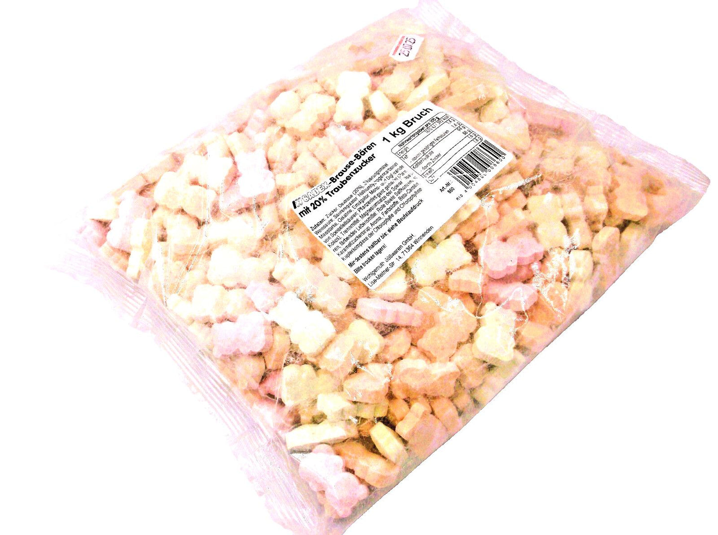 Sadex Brause-Bären, Traubenzucker - 1 kg – Bruch - lecker