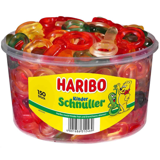 Haribo Kinder Schnuller - Fruchtgummi Dose 150 Stück